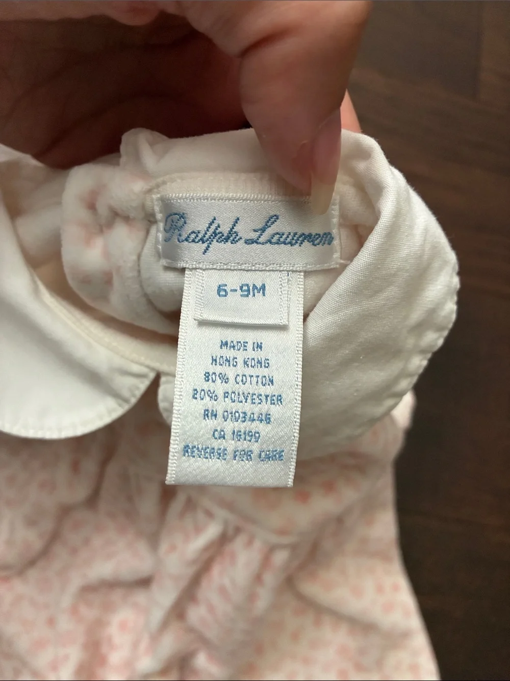 Vintage Ralph Lauren Baby Velvet Dress